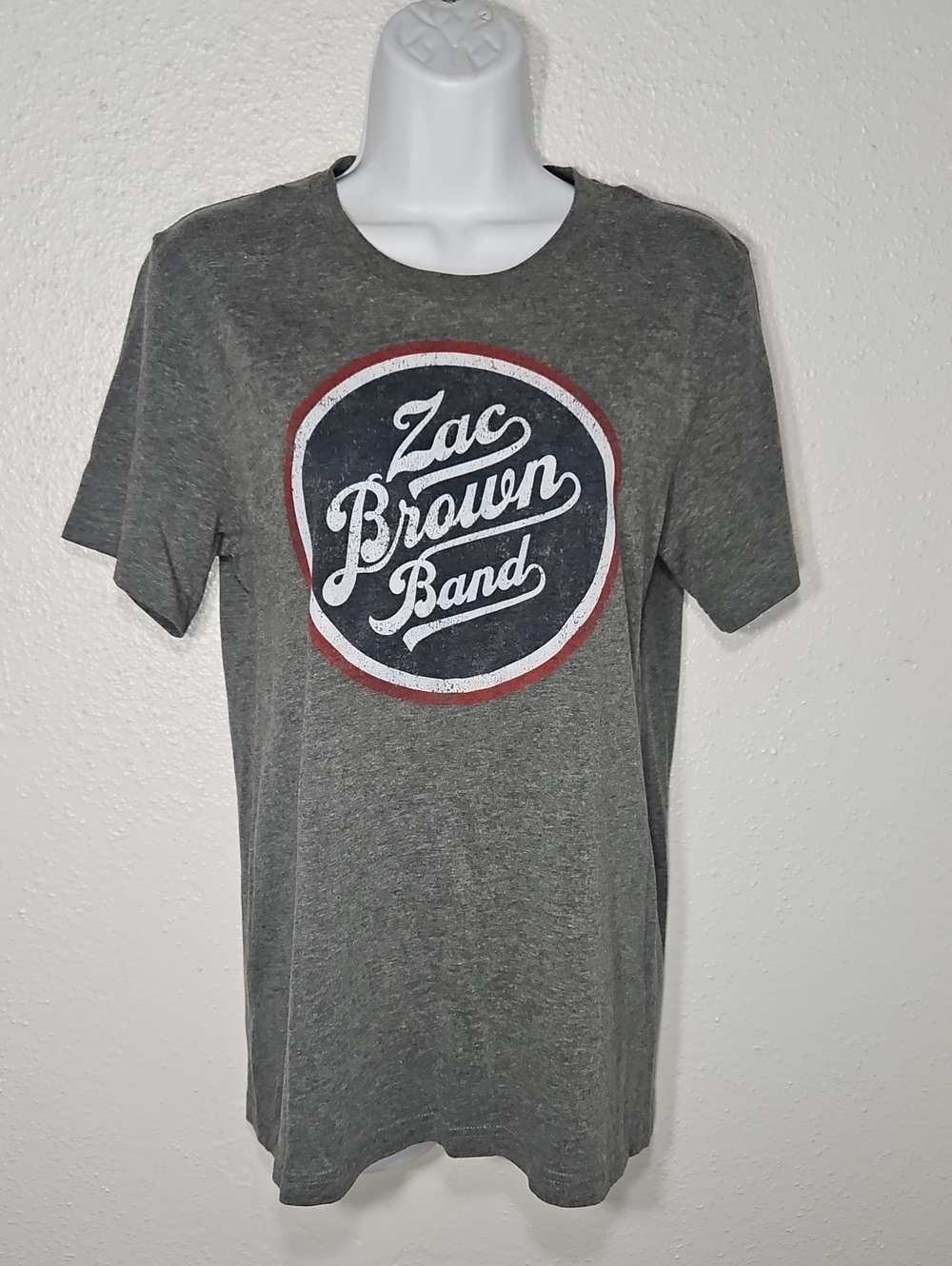 Zac Brown Band Men's Gray Down The Rabbit Hole 2019 Tour Graphic Tee Med